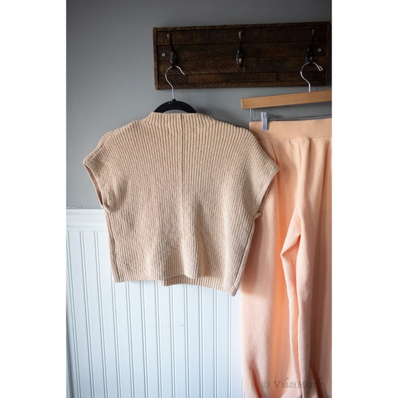 Free People Freya Sweater Set Medium NEW Peach - Picture 5 of 6